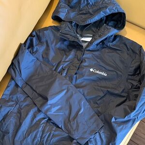 Columbia Black Hooded Windbreaker